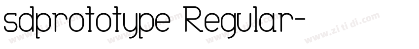 sdprototype Regular字体转换